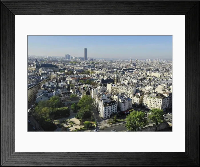 Framed Print : France, Ile-de-France, Capital, Paris, 5th, City center, plunging View(Sight
