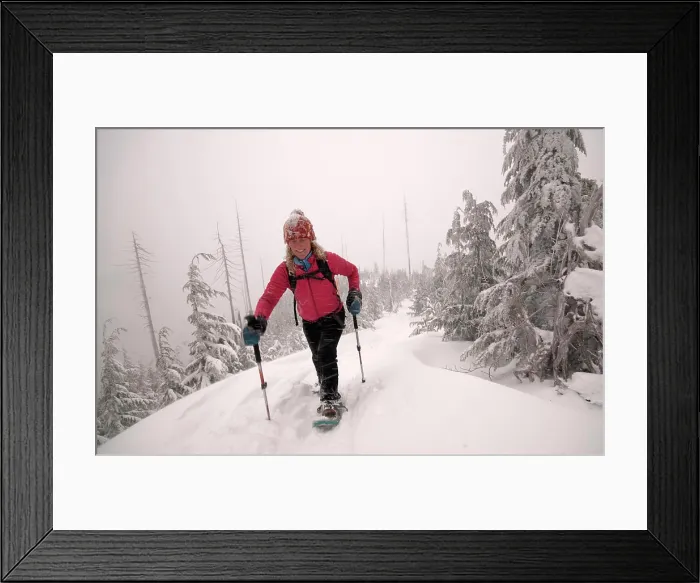 Framed Print : Snowshoeing on the Howe Sound Crest Trail Framed Print : Snowshoeing on the Howe Sound Crest Trail