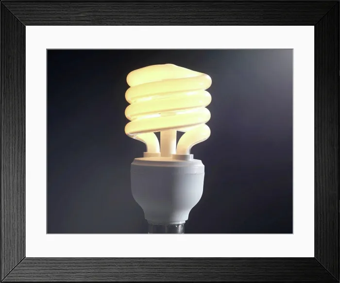 Framed Print : Energy_saving light bulb Framed Print : Energy_saving light bulb