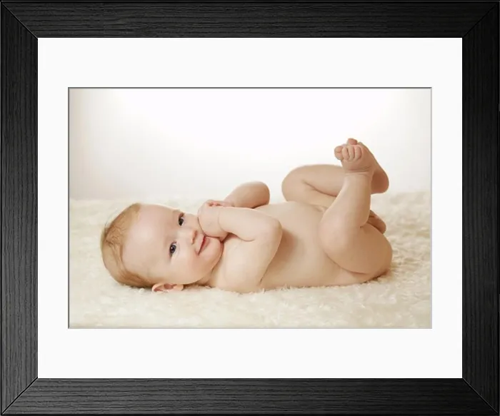 Framed Print : Baby, in the nude Framed Print : Baby, in the nude