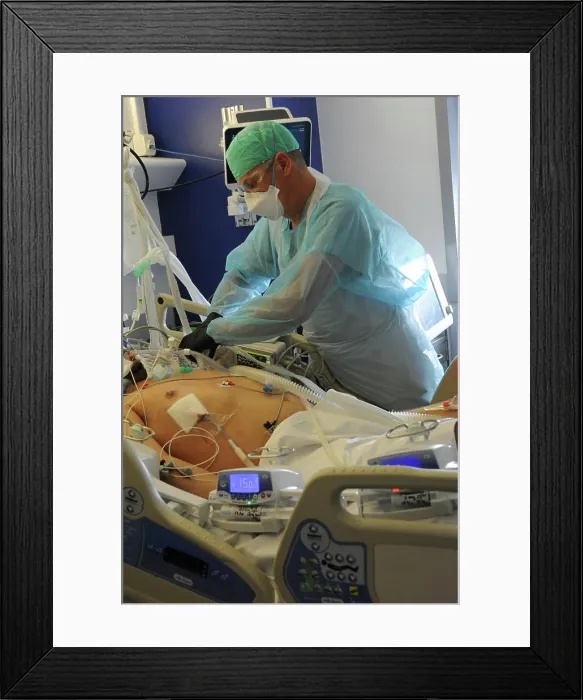Framed Print : Medical resuscitation service at the Jacques Cartier hospital in Massy Framed Print : Medical resuscitation service at the Jacques Cartier hospital in Massy