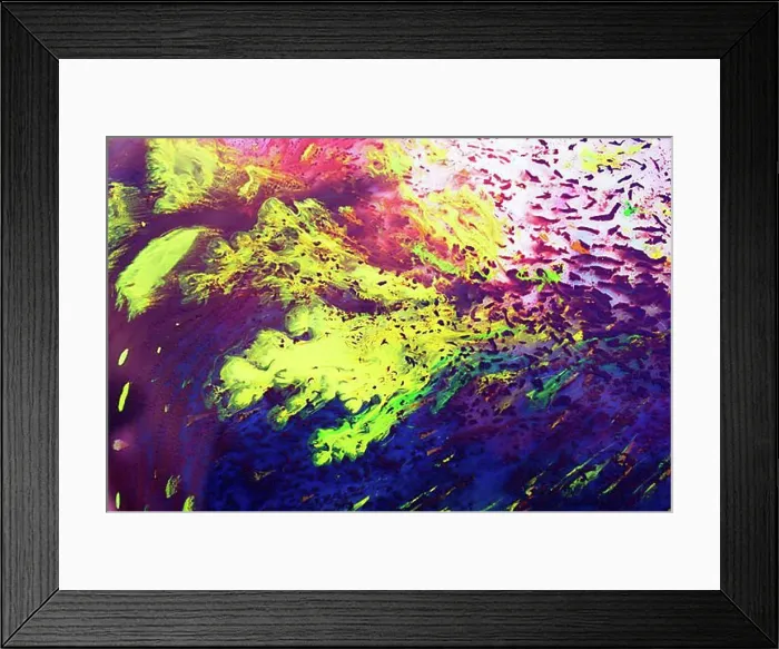Framed Print : Traditional Turkish marbling artwork patterns as colorful abstract background