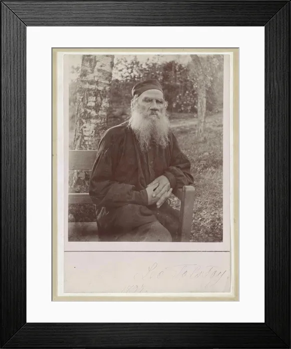 Framed Print : Leo Tolstoy 1897 - digital file from original photo | Library of Congress Framed Print : Leo Tolstoy 1897 - digital file from original photo | Library of Congress