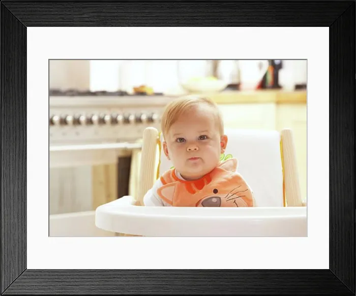 Framed Print : Baby in High Chair Framed Print : Baby in High Chair
