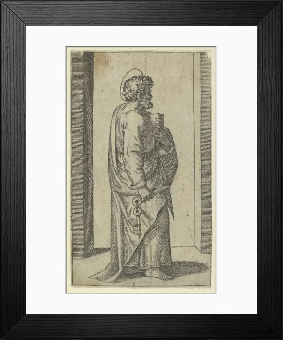 Framed Print : Saint Peter, keys in right hand