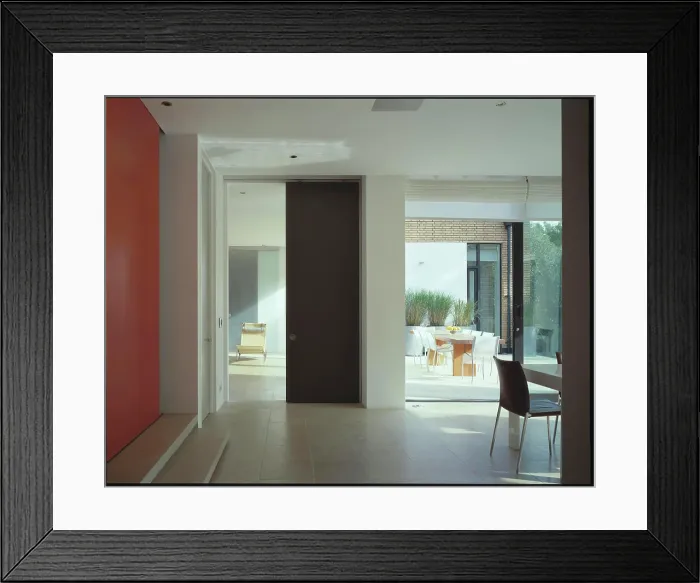 Framed Print : PRIVATE HOUSE KITCHEN TO TERRACE Framed Print : PRIVATE HOUSE KITCHEN TO TERRACE