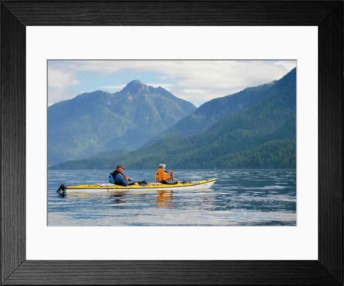 Framed Print : Kayaking, Johnstone Strait, Vancouver Island, British Columbia, Canada. MR_014 Framed Print : Kayaking, Johnstone Strait, Vancouver Island, British Columbia, Canada. MR_014