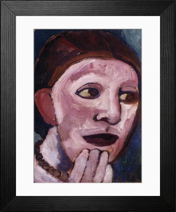 Framed Print : Self-Portrait, Modersohn-Becker, Paula (1876-1907)
