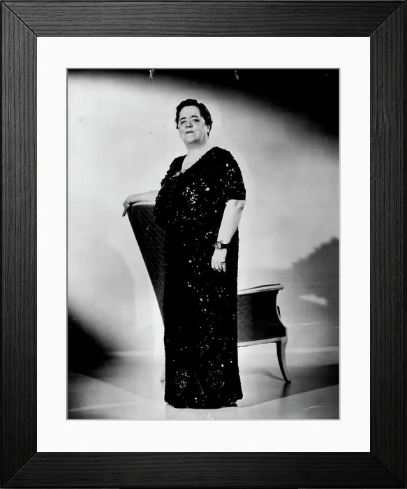 Framed Print : Elsa Maxwell - Embassy. October 09, 1939. (Photo by Stage)