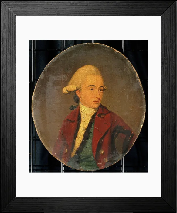 Framed Print : A man, formerly called 'Spurzheim'. Oil painting Framed Print : A man, formerly called 'Spurzheim'. Oil painting