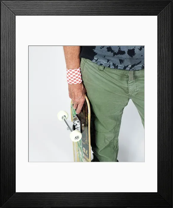 Framed Print : Woman's Hand holding Skateboard Framed Print : Woman's Hand holding Skateboard