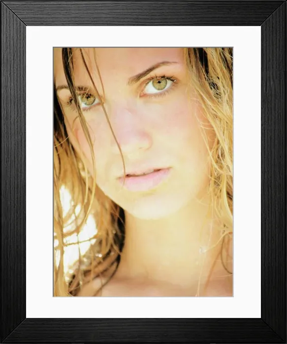 Framed Print : Closeup of a woman's face