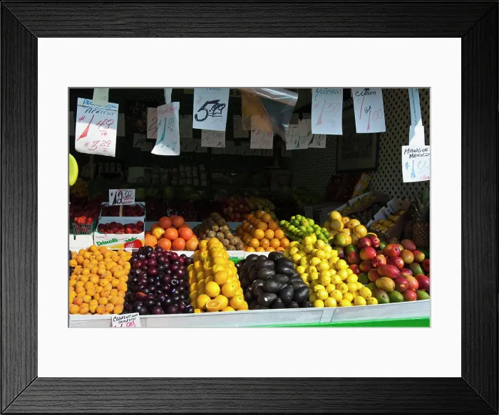 Framed Print : Montreal, Canada. Fruit at Jean-Talon Market