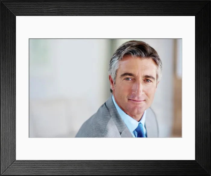 Framed Print : Home, mature businessman and professional in portrait for corporate career