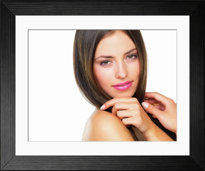 Framed Print : Makeup, beauty and portrait of girl in studio with natural skincare Framed Print : Makeup, beauty and portrait of girl in studio with natural skincare