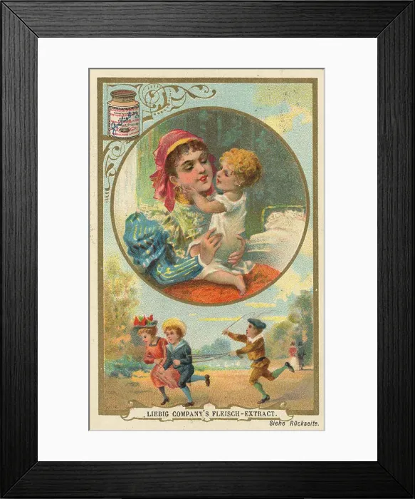 Framed Print : Serie Kinder und Kinderspiel, Kinder spielen Kutsche / Series children and children's game Framed Print : Serie Kinder und Kinderspiel, Kinder spielen Kutsche / Series children and children's game