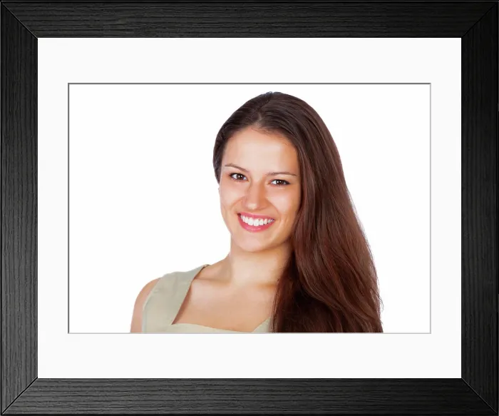 Framed Print : Happy, fashion and portrait of woman in studio with elegant Framed Print : Happy, fashion and portrait of woman in studio with elegant