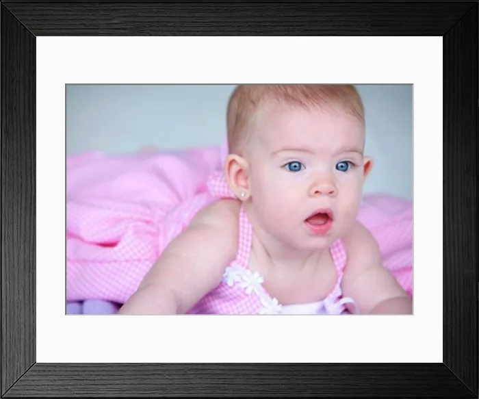 Framed Print : Portrait of a baby girl Framed Print : Portrait of a baby girl