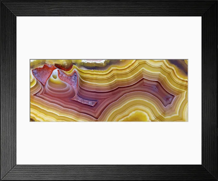 Framed Print : Laguna agate from Mexico Framed Print : Laguna agate from Mexico