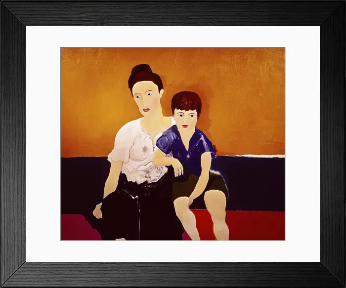Framed Print : Mother and Child by Ben Johnson, 1960, 20th century art, Private Collection Framed Print : Mother and Child by Ben Johnson, 1960, 20th century art, Private Collection