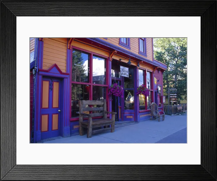 Framed Print : The colorful town of Crested Butte. (Editorial Usage Only) Framed Print : The colorful town of Crested Butte. (Editorial Usage Only)