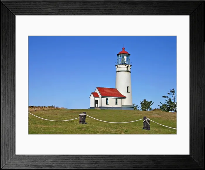 Framed Print : Lighthouse in Cape Blanco State Park near Port Orford Oregon Framed Print : Lighthouse in Cape Blanco State Park near Port Orford Oregon
