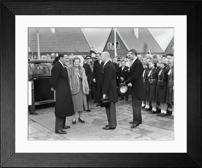 Framed Print : Anefo photo collection. Series: Visit from Queen Juliana and Prince Bernhard to Friesland. September 26, 1950. Friesland Framed Print : Anefo photo collection. Series: Visit from Queen Juliana and Prince Bernhard to Friesland. September 26, 1950. Friesland