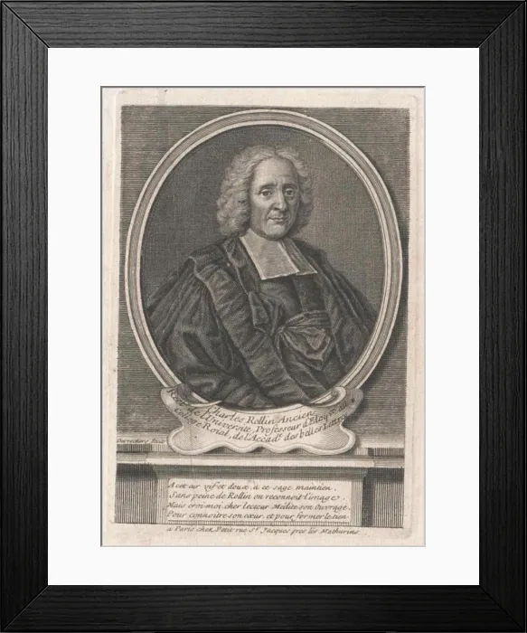 Framed Print : Rollin, Charles Stecher: Desrochers, Dating: 1721 / 1750 Framed Print : Rollin, Charles Stecher: Desrochers, Dating: 1721 / 1750