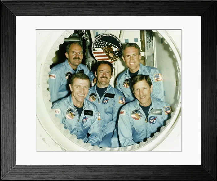 Framed Print : The crew assigned to the STS-51I mission included (front row left to right) Joe H Framed Print : The crew assigned to the STS-51I mission included (front row left to right) Joe H