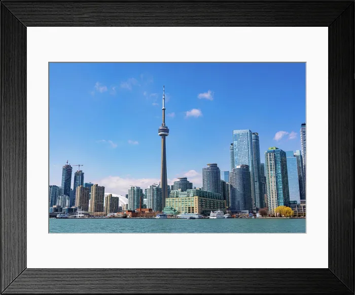 Framed Print : Panoramic view over the skyline of Toronto - TORONTO Framed Print : Panoramic view over the skyline of Toronto - TORONTO