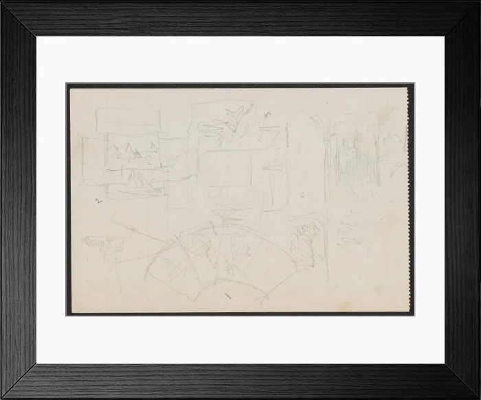 Framed Print : Sketches and notes. Ruszczyc, Ferdynand (1870-1936), draughtsman, cartoonist Framed Print : Sketches and notes. Ruszczyc, Ferdynand (1870-1936), draughtsman, cartoonist