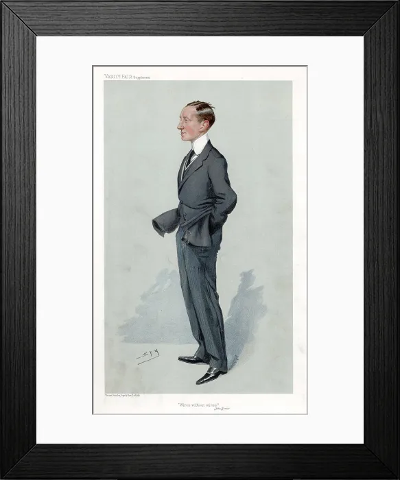 Framed Print : Guglielmo Marconi (1874-1937) Italian physicist and inventor Framed Print : Guglielmo Marconi (1874-1937) Italian physicist and inventor