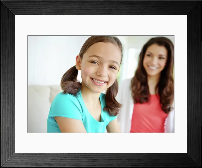 Framed Print : Portrait, child and relax on sofa at house with mother for bonding
