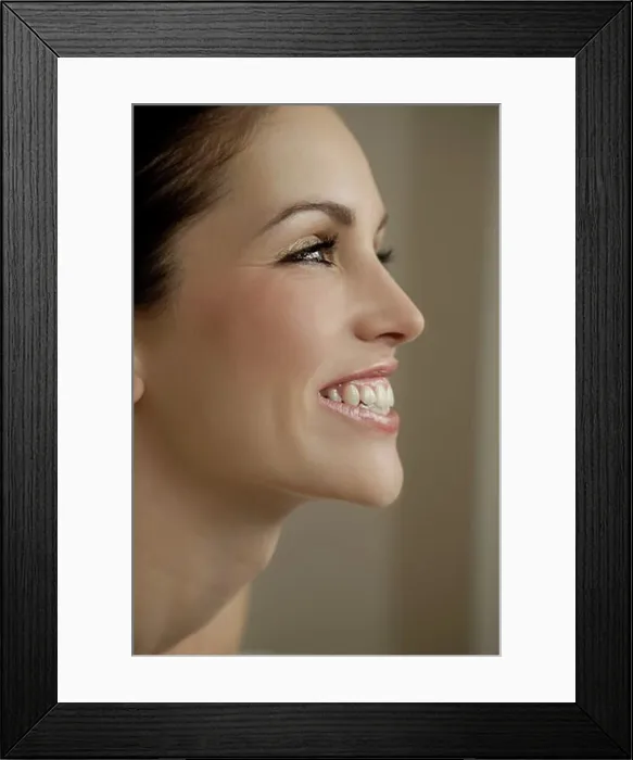 Framed Print : Side portrait of a woman Framed Print : Side portrait of a woman