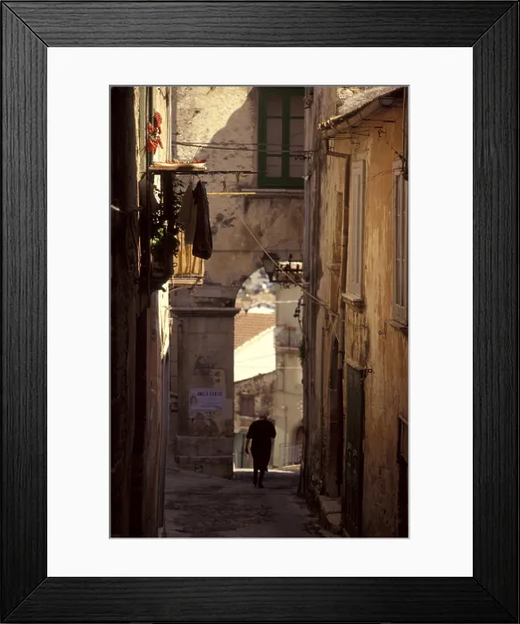 Framed Print : Foreshortening, Buccino, Campania, Italy Framed Print : Foreshortening, Buccino, Campania, Italy