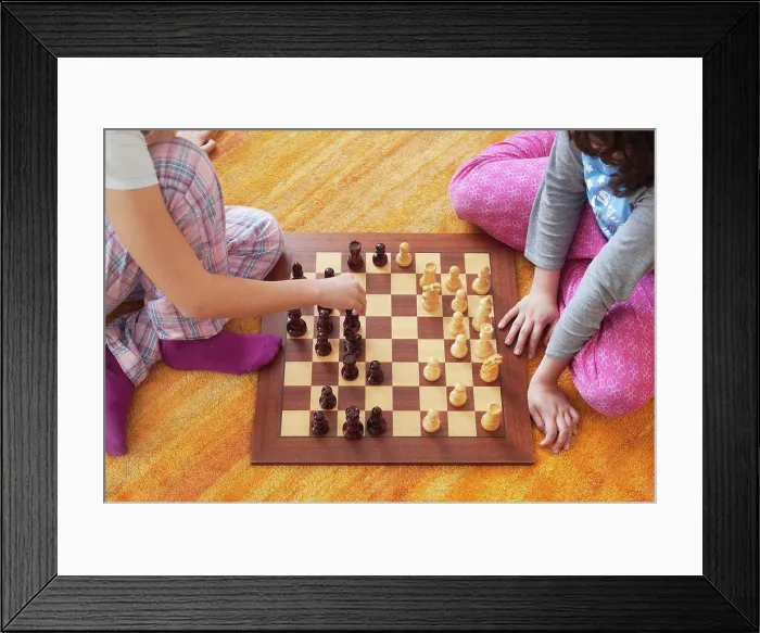 Framed Print : two girls playing chess, tarifa, cadiz, andalusia, spain Framed Print : two girls playing chess, tarifa, cadiz, andalusia, spain