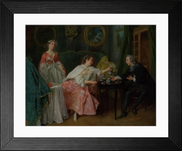 Framed Print : The Four Times of Day: Morning by Lancret Framed Print : The Four Times of Day: Morning by Lancret