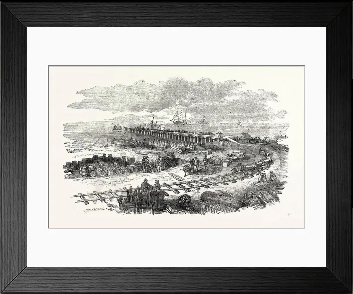 Framed Print : PRESENT STATE OF THE WORKS AT PORT SAID, EGYPT Framed Print : PRESENT STATE OF THE WORKS AT PORT SAID, EGYPT