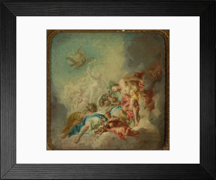 Framed Print : Bacchus and Ceres. Gran, Daniel (1694-1757), painter Framed Print : Bacchus and Ceres. Gran, Daniel (1694-1757), painter
