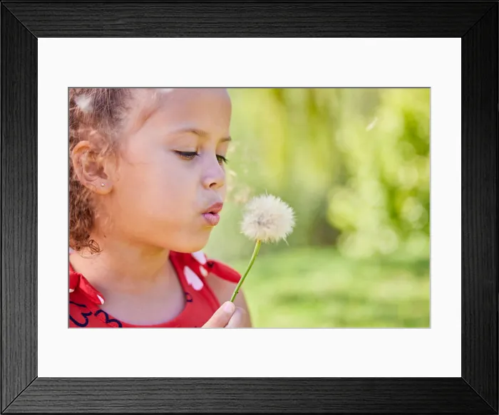 Framed Print : Spring, dandelion and relax with child in park for freedom Framed Print : Spring, dandelion and relax with child in park for freedom