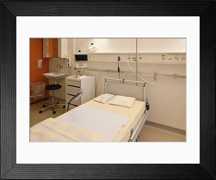 Framed Print : Hospital private room Framed Print : Hospital private room