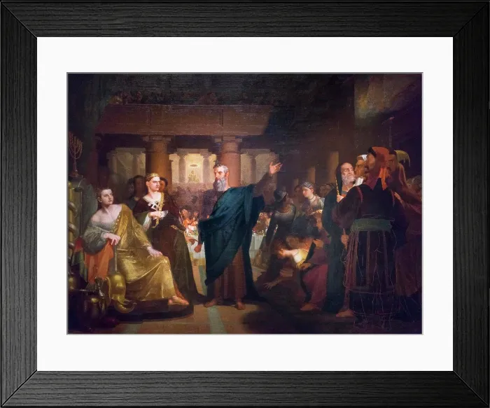 Framed Print : Belshazzar's Feast; 1817 - 43; Oil on canvas Washington Allston; American; 1779 - 1843 Framed Print : Belshazzar's Feast; 1817 - 43; Oil on canvas Washington Allston; American; 1779 - 1843