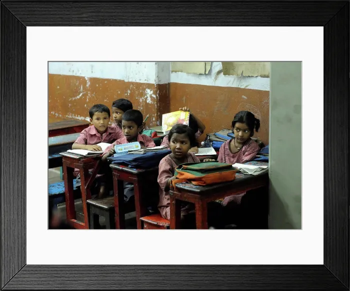 Framed Print : Pupils supported by the Tomorrow Foundation in India Framed Print : Pupils supported by the Tomorrow Foundation in India