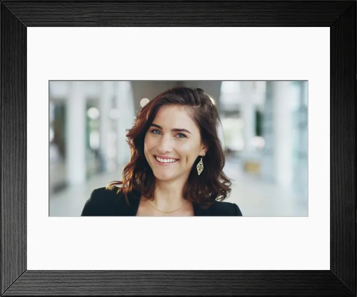 Framed Print : Smile, portrait and businesswoman in office with confidence for property development opportunity Framed Print : Smile, portrait and businesswoman in office with confidence for property development opportunity