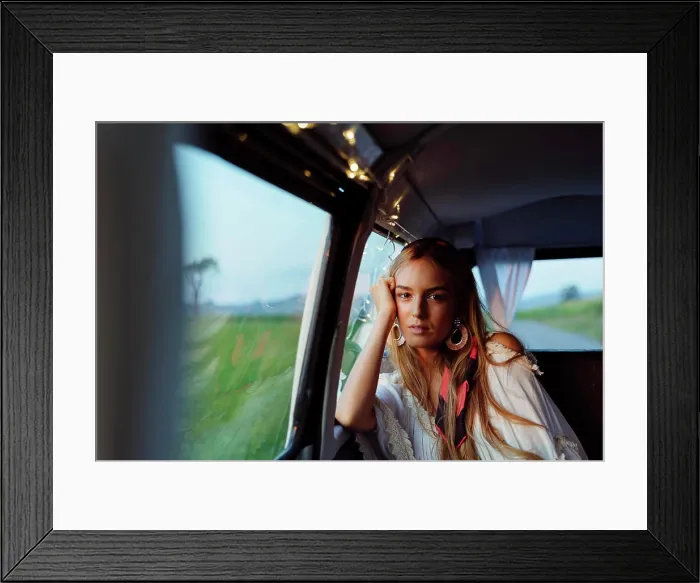 Framed Print : campingbus, reisende, boho-chic, bus Framed Print : campingbus, reisende, boho-chic, bus
