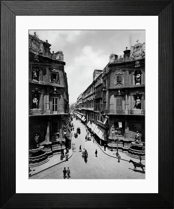 Framed Print : Maqueda street, palermo, sicily, italy 1910-20 Framed Print : Maqueda street, palermo, sicily, italy 1910-20