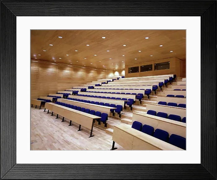 Framed Print : computer research laboratory lecture room 1