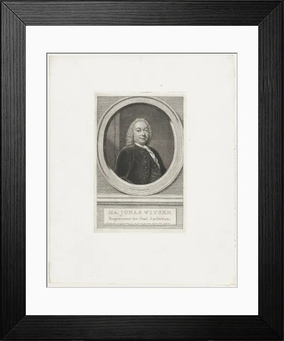 Framed Print : Jonas Witsen, Burgemeester der Stad Amsterdam ca Framed Print : Jonas Witsen, Burgemeester der Stad Amsterdam ca