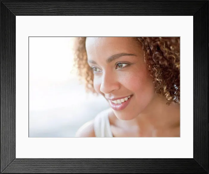 Framed Print : Portrait of mid adult woman
