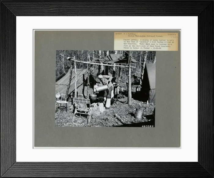 Framed Print : Hunting - Virginia. Photographs Relating to National Forests